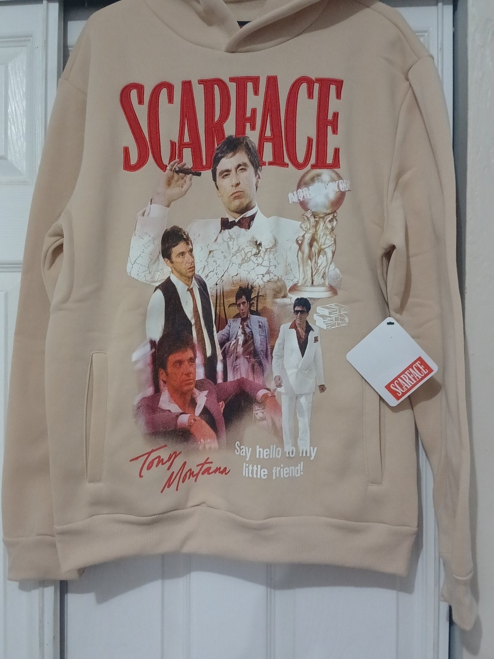Graphic Hoodie - Beige